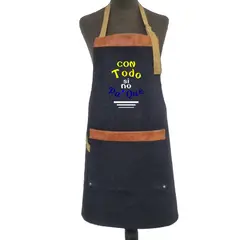GENERICO - Pechera o Delantal Parrillera Bordada
