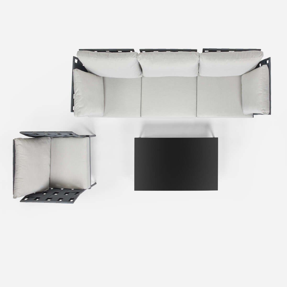 ROSEN - Seccional de Terraza Rosen Sicilia 3 Piezas