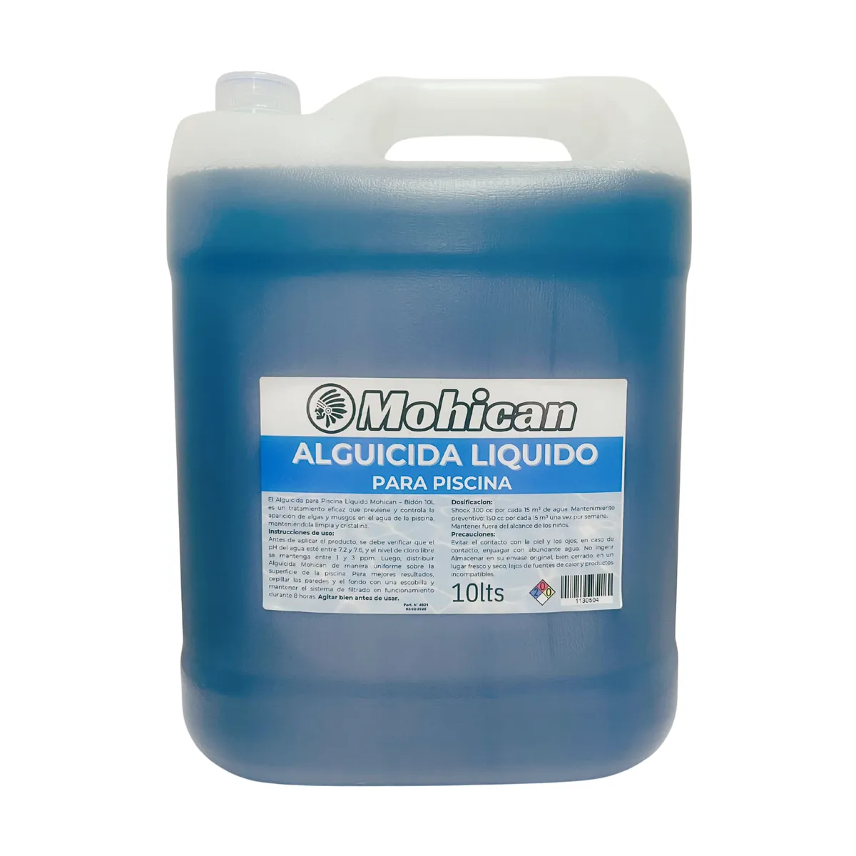 MOHICAN - Alguicida para piscinas bidón 10 litros Mohican