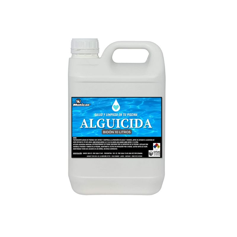 MOHICAN - Alguicida para piscinas bidón 10 litros Mohican