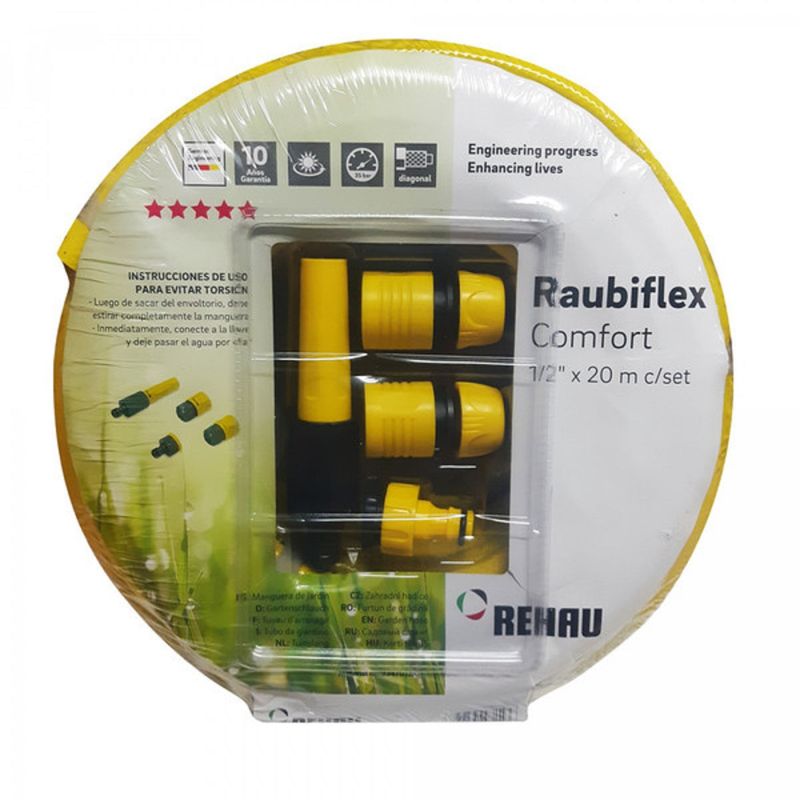 GENERICO - MANGUERA JARDIN REHAU RAUBIFLEX SET 1/2" 20 MTS
