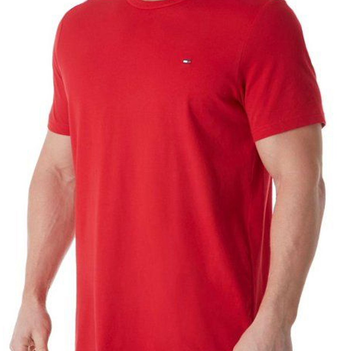 TOMMY HILFIGER - Pijama Manga Corta Con Logo Rojo Tommy Hilfiger
