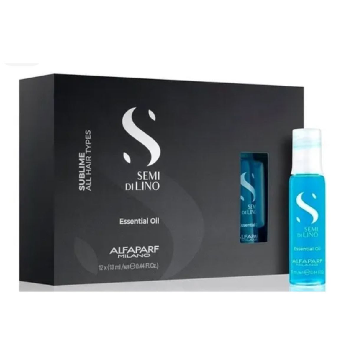 ALFAPARF MILANO - 12 AMPOLLAS NUTRICIÓN Y BRILLO ALFAPARF ESSENTIAL OIL.