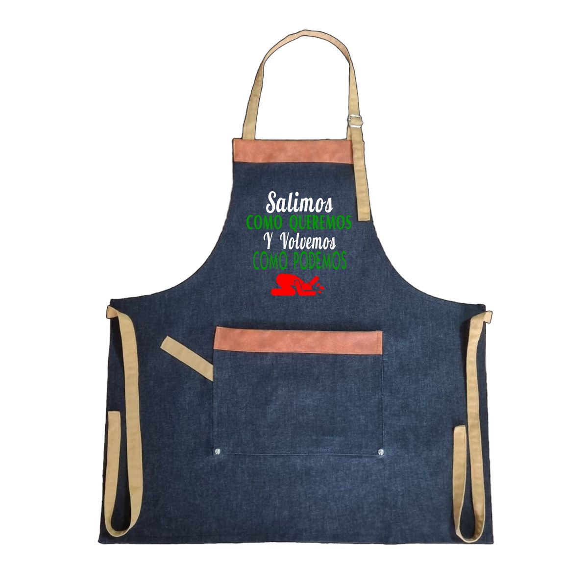 GENERICO - Pechera o Delantal Parrillera Bordada