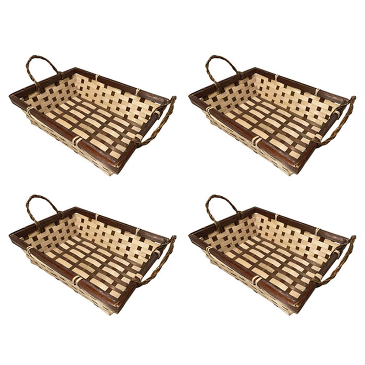 BRIC - Cesta o Panera 24x18x7 cm Set de 4