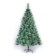 GENERICO - Arbol De Navidad Artificial 210cm Verde Nevado Soporte Metálico