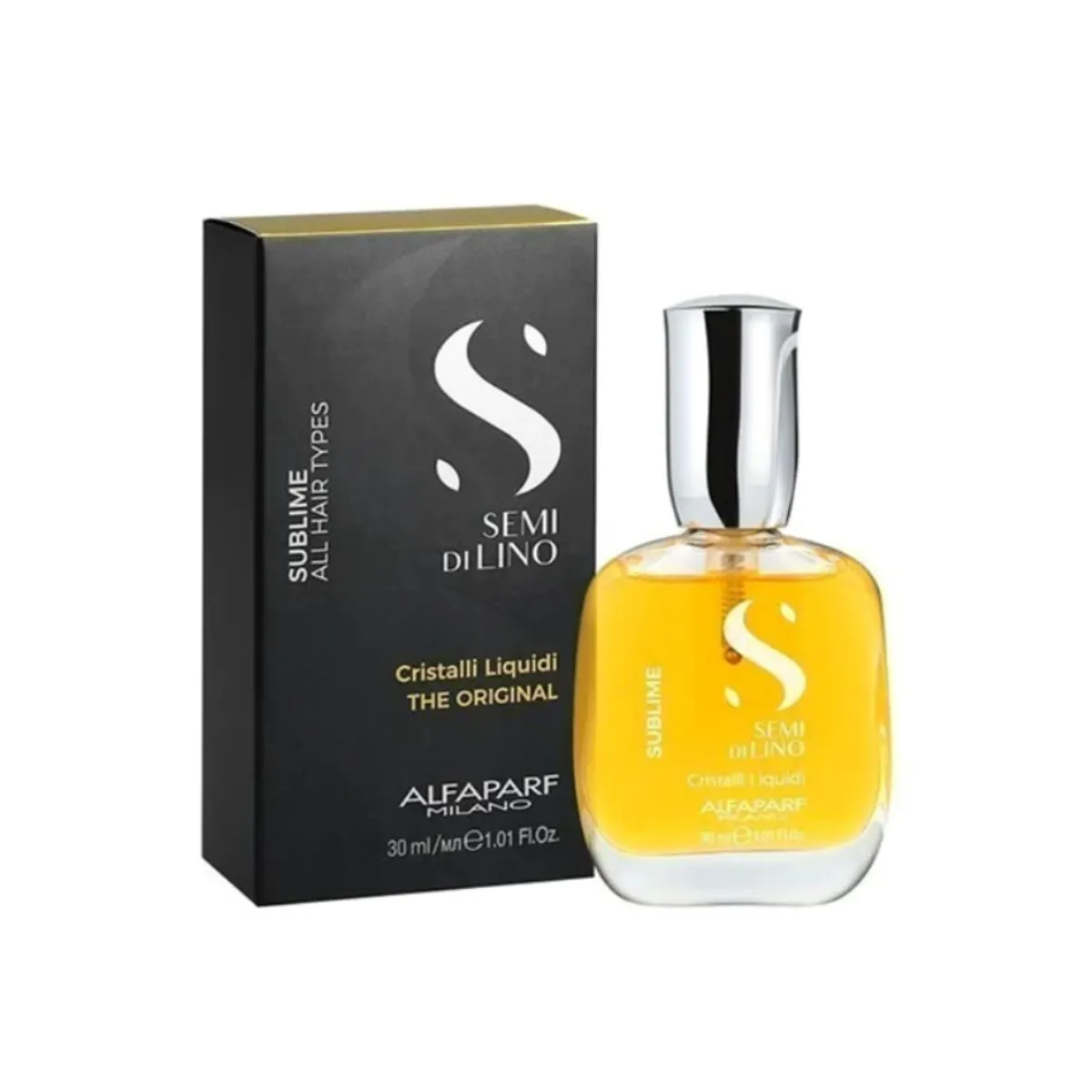 ALFAPARF MILANO - ÓLEO CRISTAL LÍQUIDO BRILLO Y TERMOPROTECTOR ALFAPARF 30 ML.