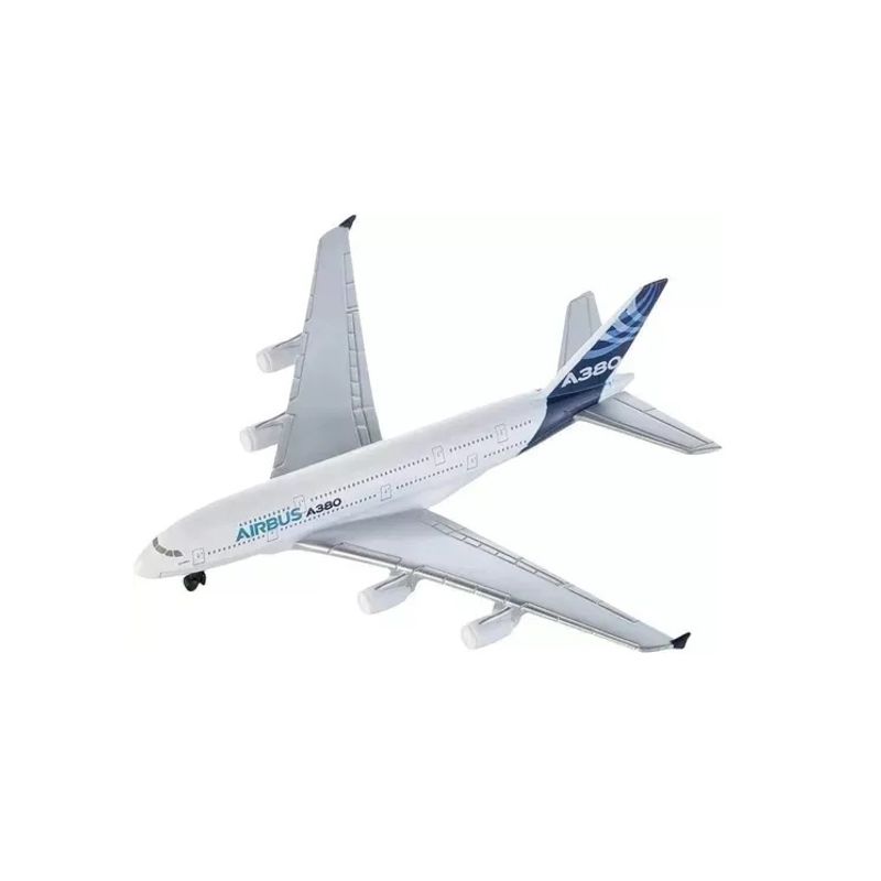 GENERICO - Avión Pasajero De Juguete 2 Motores A380 40 Cm