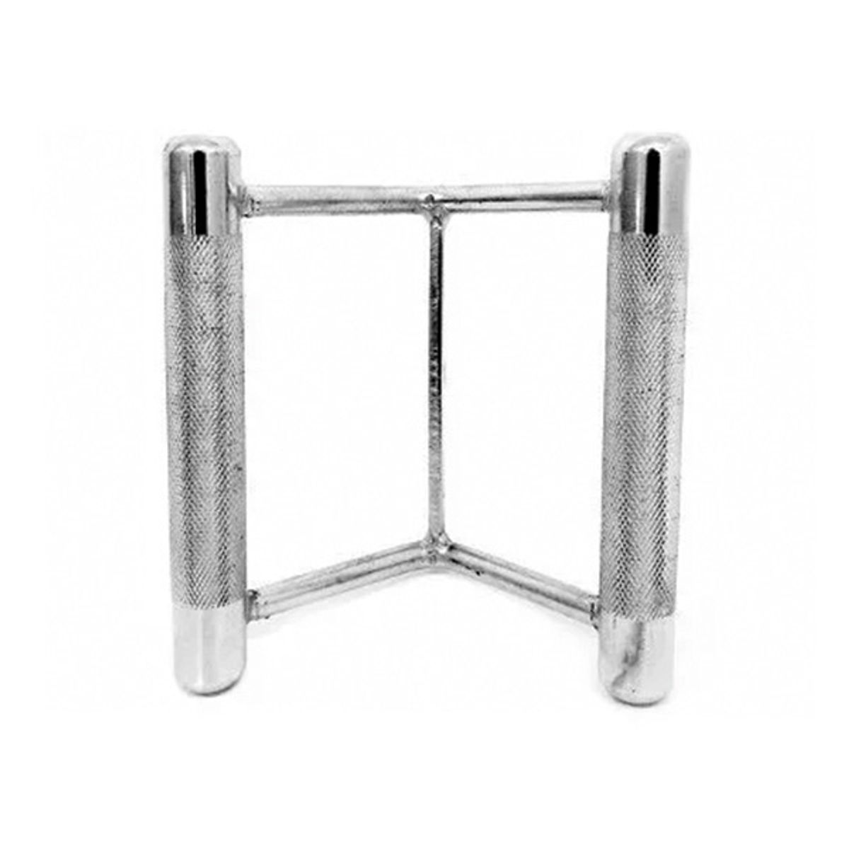 GENERICO - Pack Manilla Doble Cromada  Cuerda Triceps - Maquina Polea