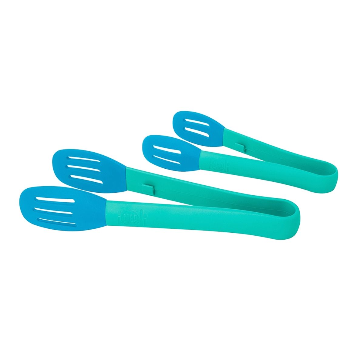 GENERICO - Set De 2 Pinzas De Silicona Mad Hungry Celeste