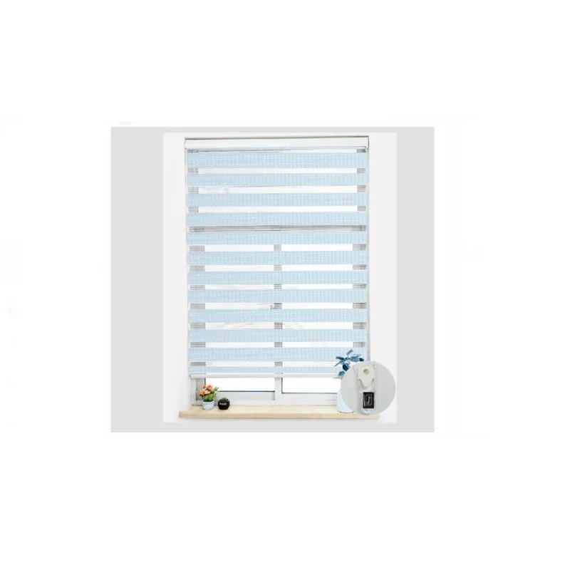 GENERICO - Cortinas Roller Dúo Tejido Celeste 140x200cm