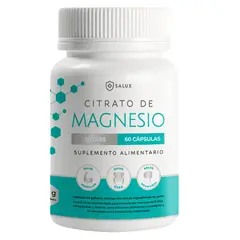PALIKOS FITNESS - Citrato de magnesio Salux /60 capsulas / 30 dias.