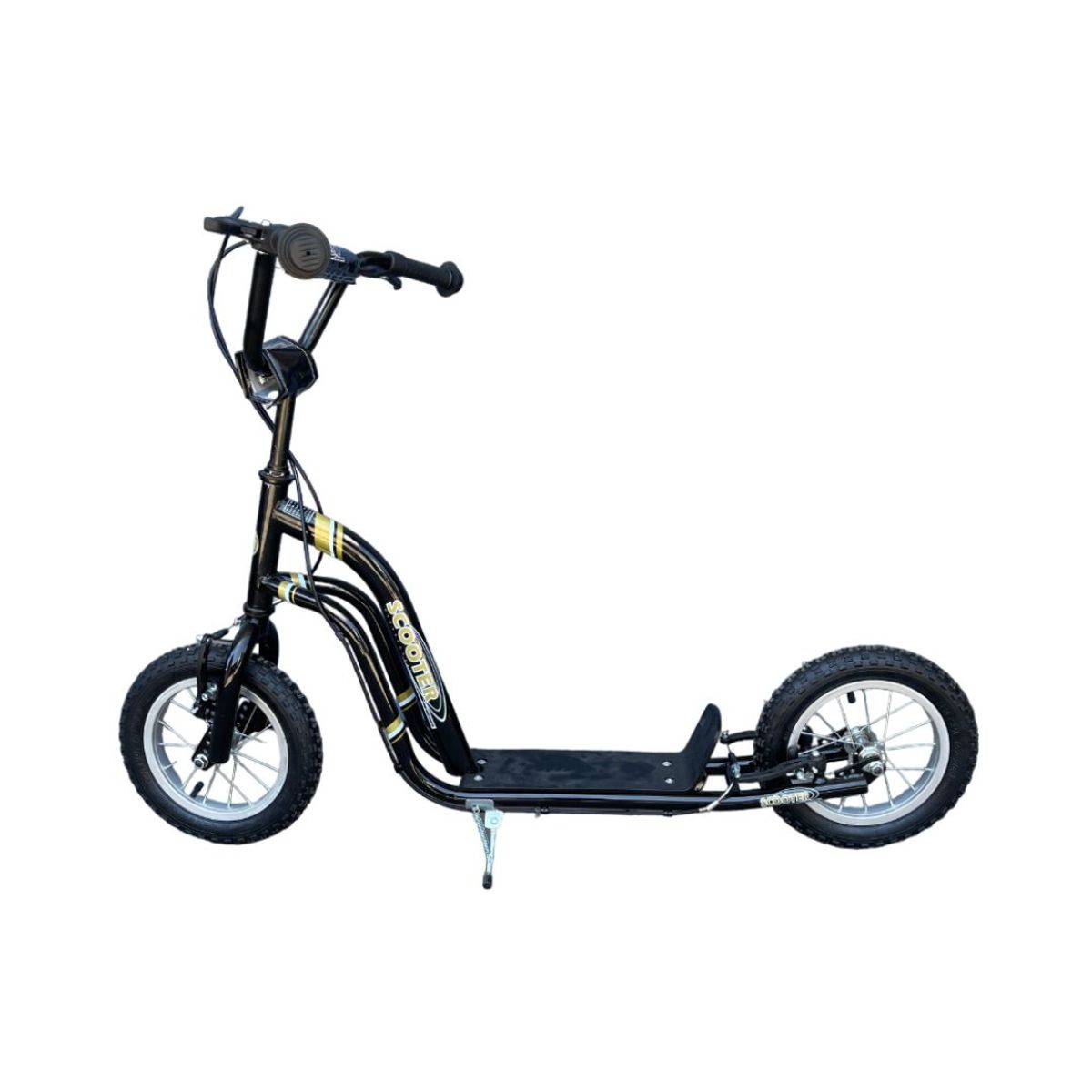 GENERICO - SCOOTER RUEDAS DE BICICLETA ARO 12 NEGRO