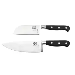 GENERICO - Set De Cuchillos Mad Hungry 2 Piezas Acero Alemán Negro