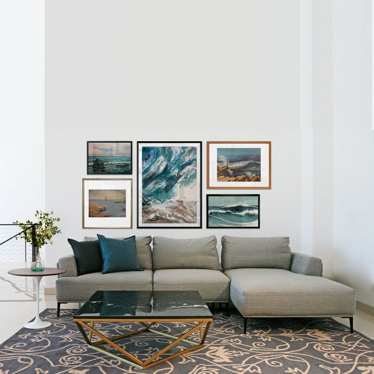 THE POPULAR DESIGN - SOFA SECCIONAL AURUS GRIS DERECHO