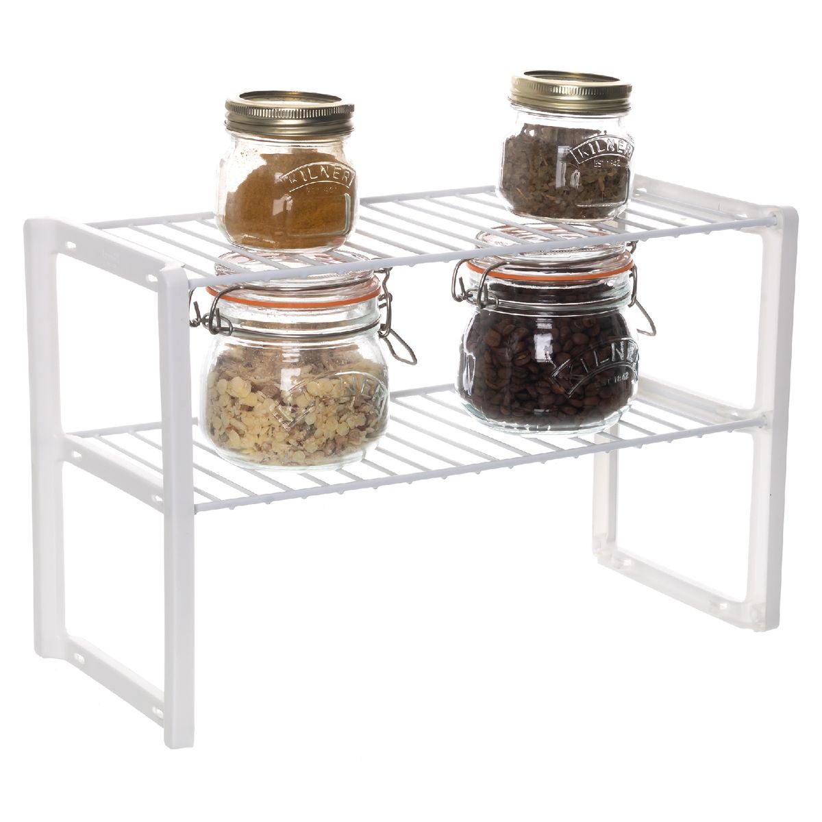 METALTRU - Rack para mueble de cocina grande blanco