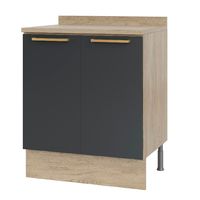 Mueble base con cubierta 70x92x52 cm grafito