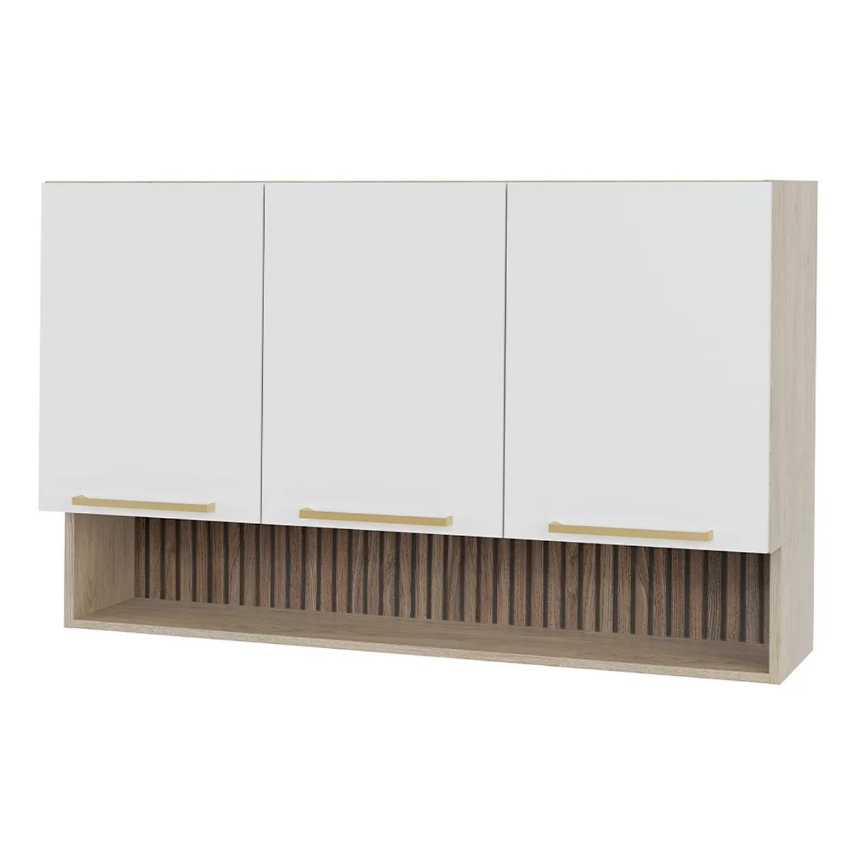 ARROW - Mueble mural con nicho 120x80x30 cm blanco