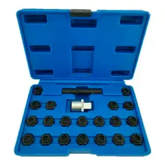 GENERICO - Kit Extraccion Tuerca Bloqueo Seguridad Antirrobo Bmw 22 Pcs