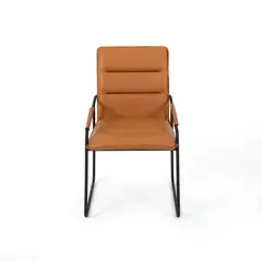 THE POPULAR DESIGN - SILLA COMEDOR COIL CUERO