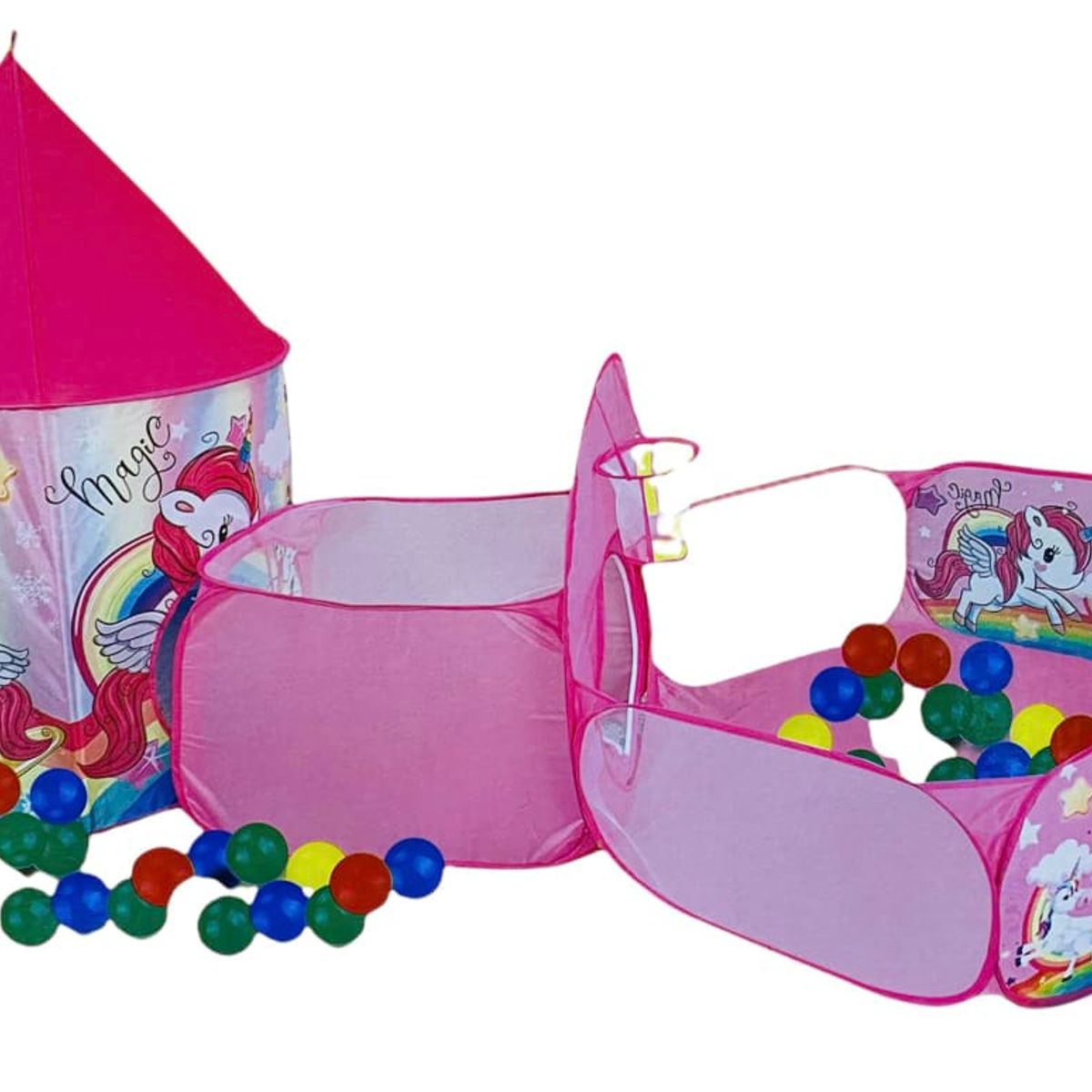 GENERICO - CARPA CASTILLO 3 EN 1 UNICORNIO