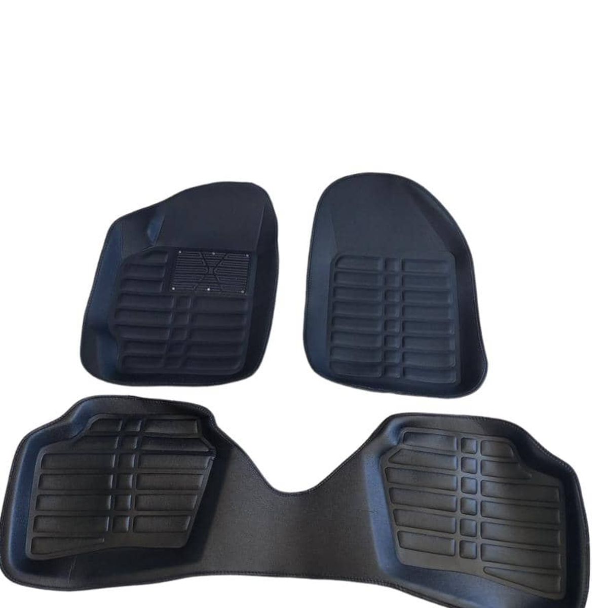 GENERICO - Set de alfombras de auto universal tipo bandeja camello