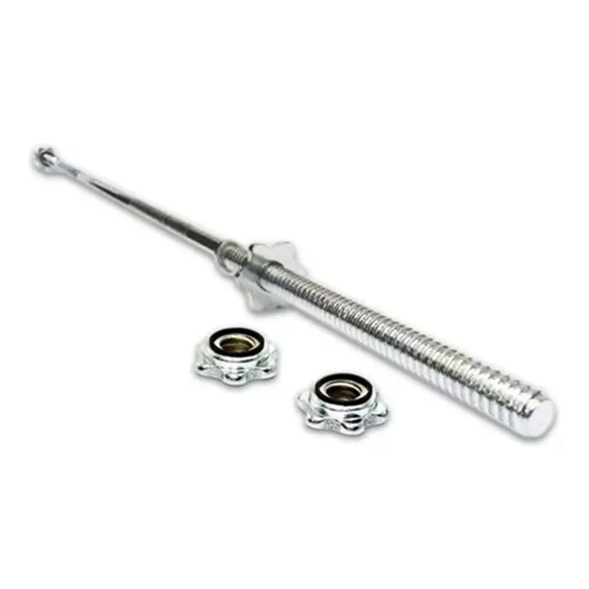 GENERICO - Kit 1 Barra Recta 20kg Pesos Discos Fitness Crossfit - Sd