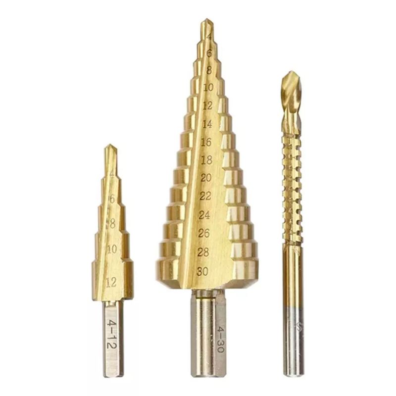 KWB - Juego Kit Set De Broca Escalonada 3 Piezas Kwb 525890