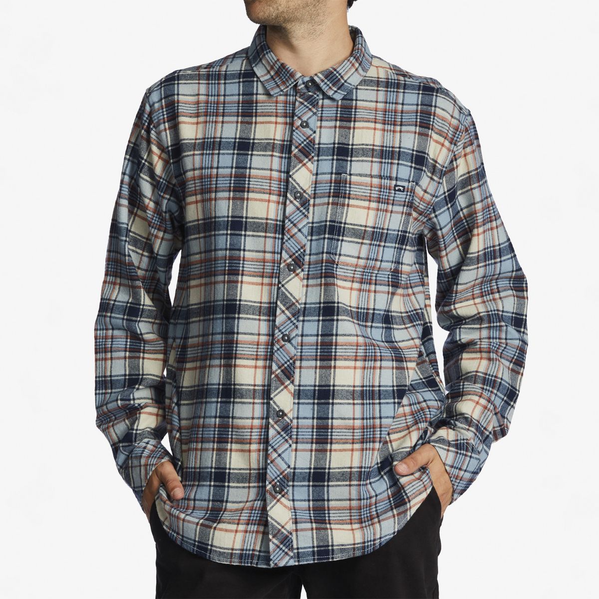 BILLABONG - Camisa M/L Hombre Coastline Flnl Azul BILLABONG