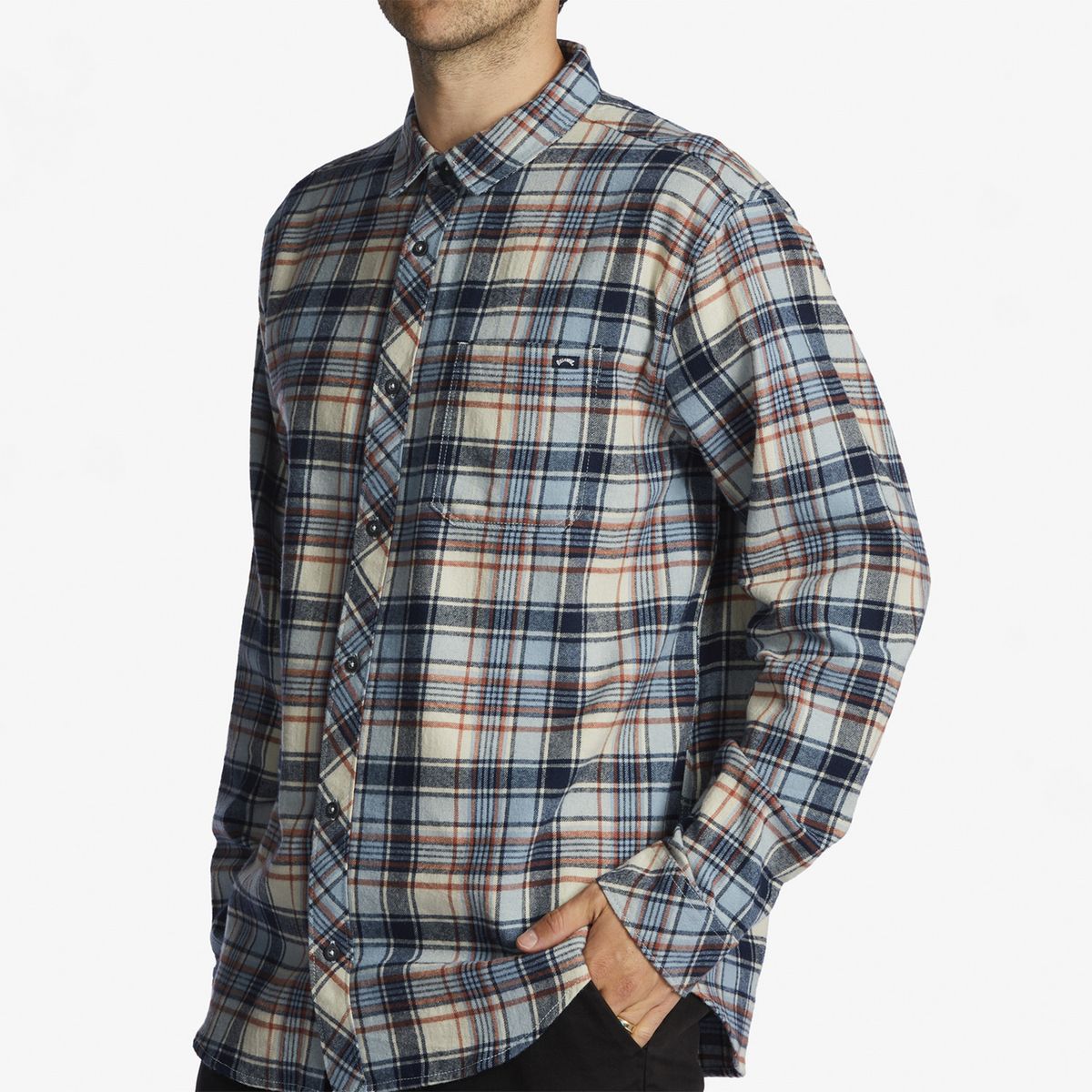 BILLABONG - Camisa M/L Hombre Coastline Flnl Azul BILLABONG
