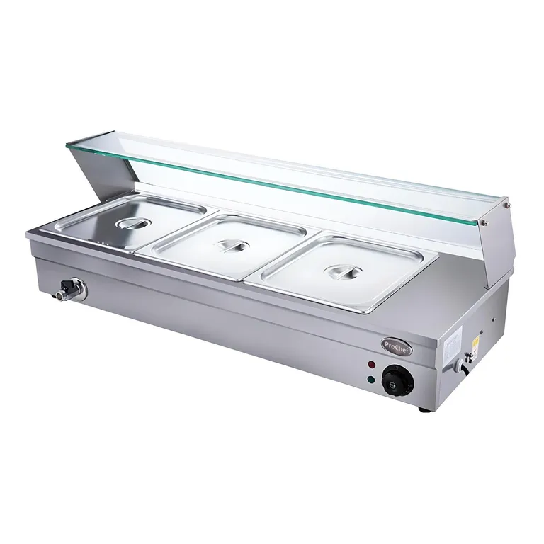 PROCHEF Vitrina de Calor Baño Maria Sobremesa 3 x GN 1/2