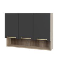 Mueble mural con nicho 105x80x30 cm grafito