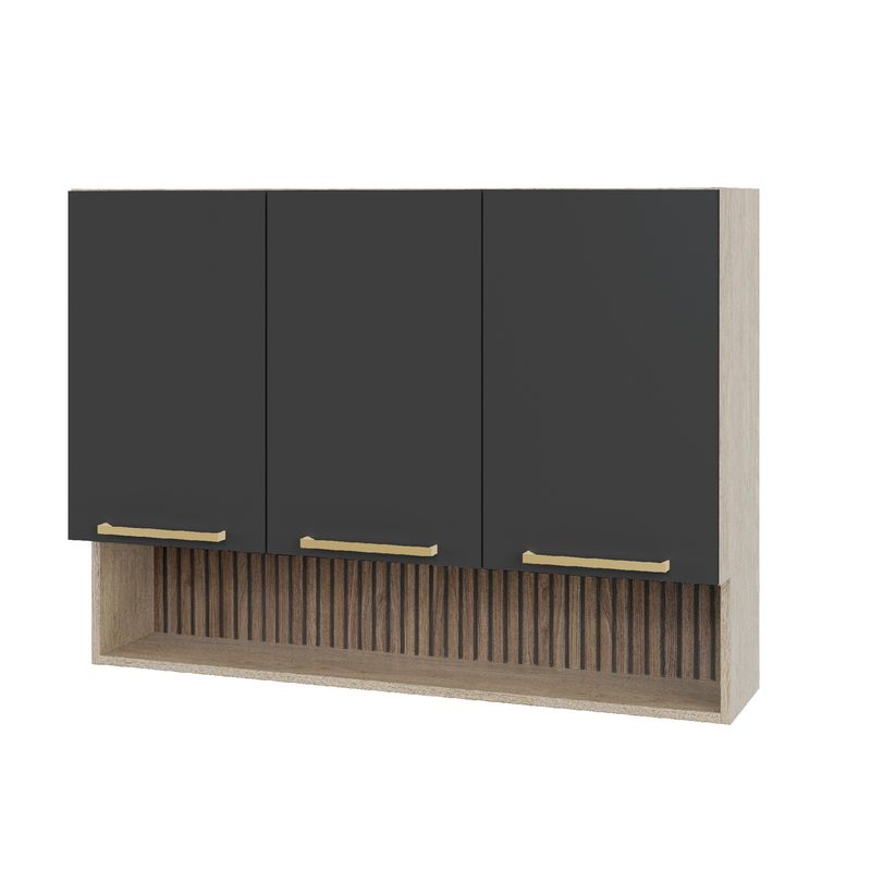 ARROW - Mueble mural con nicho 105x80x30 cm grafito