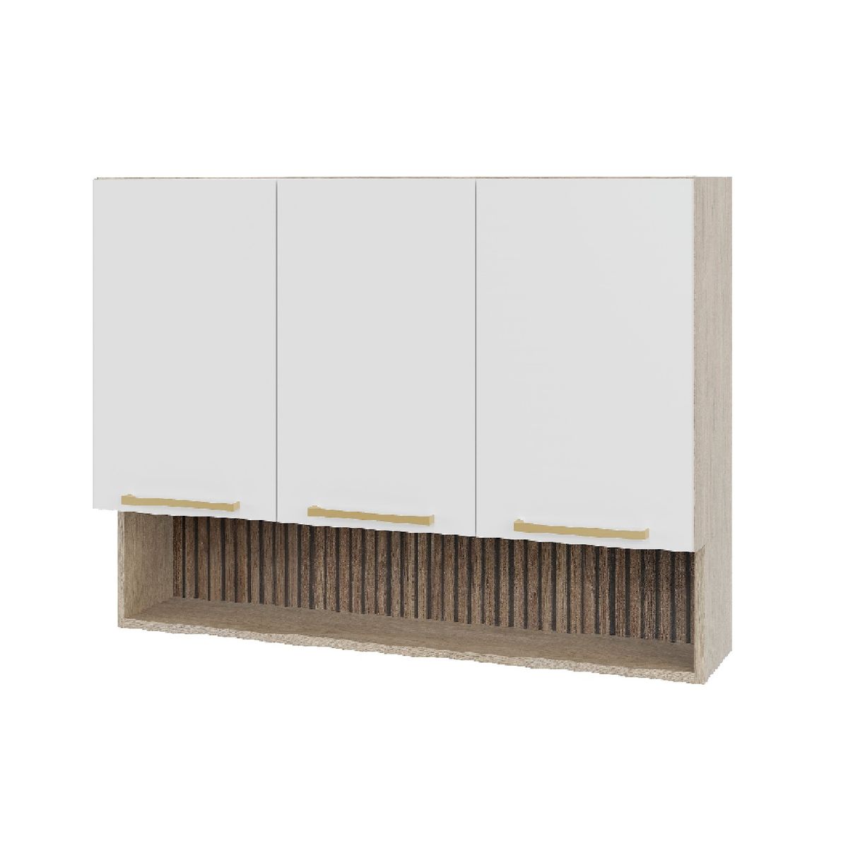 ARROW - Mueble mural con nicho 105x80x30 cm blanco