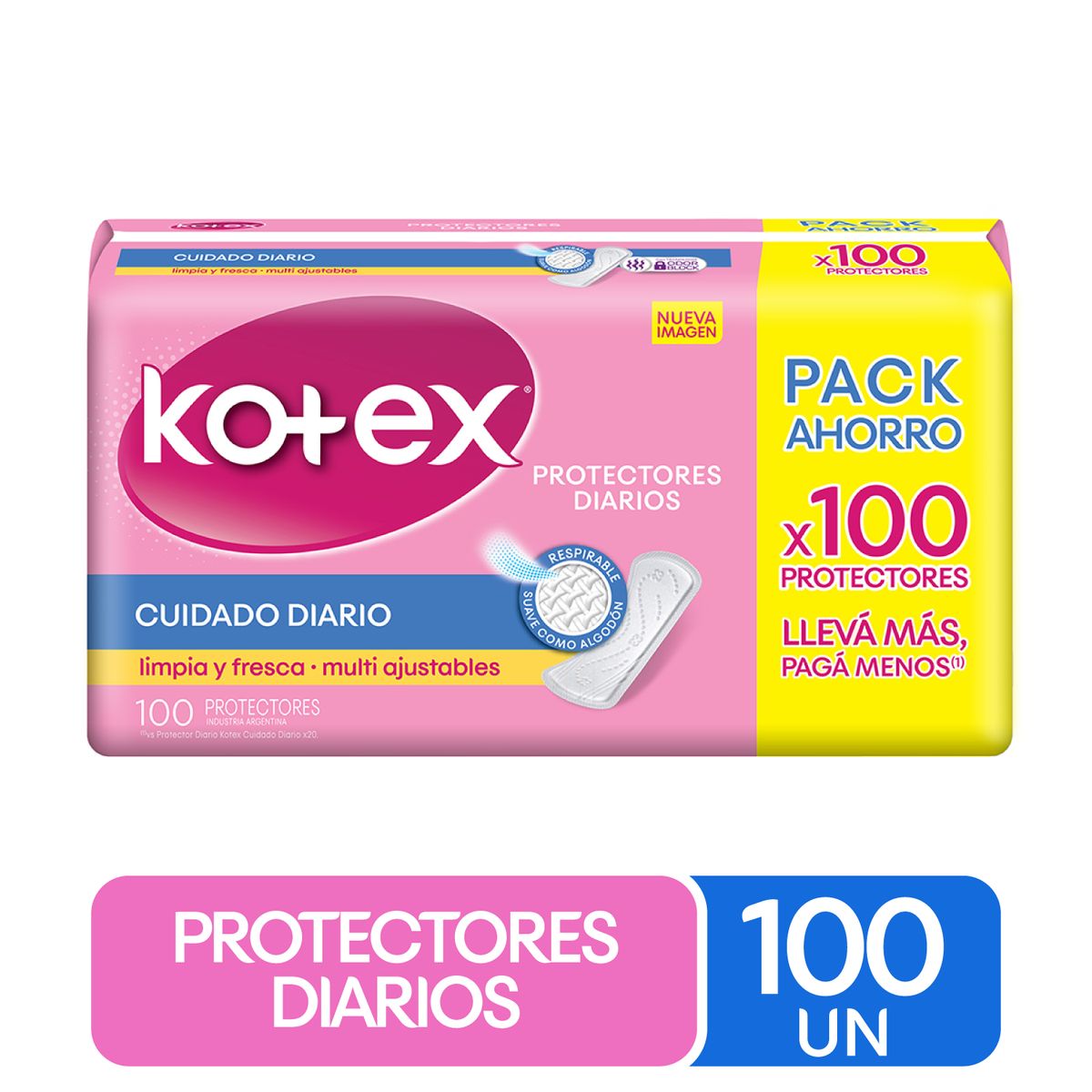 KOTEX - Protector Diario Kotex 100 un