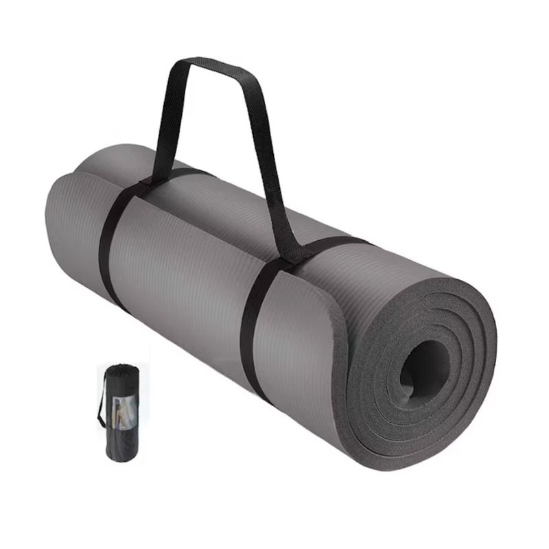 GENERICO - Mat 10 Mm Yoga Pilates Extra Grueso GRIS