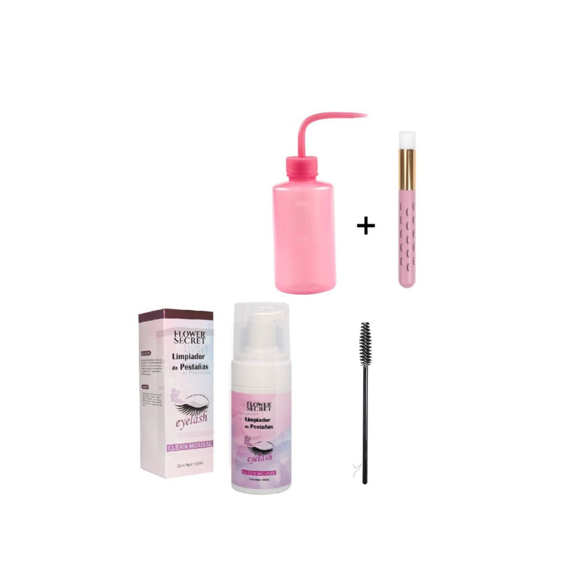 GENERICO - Kit Shampoo Espuma limpiadora para extensiones de pestañas
