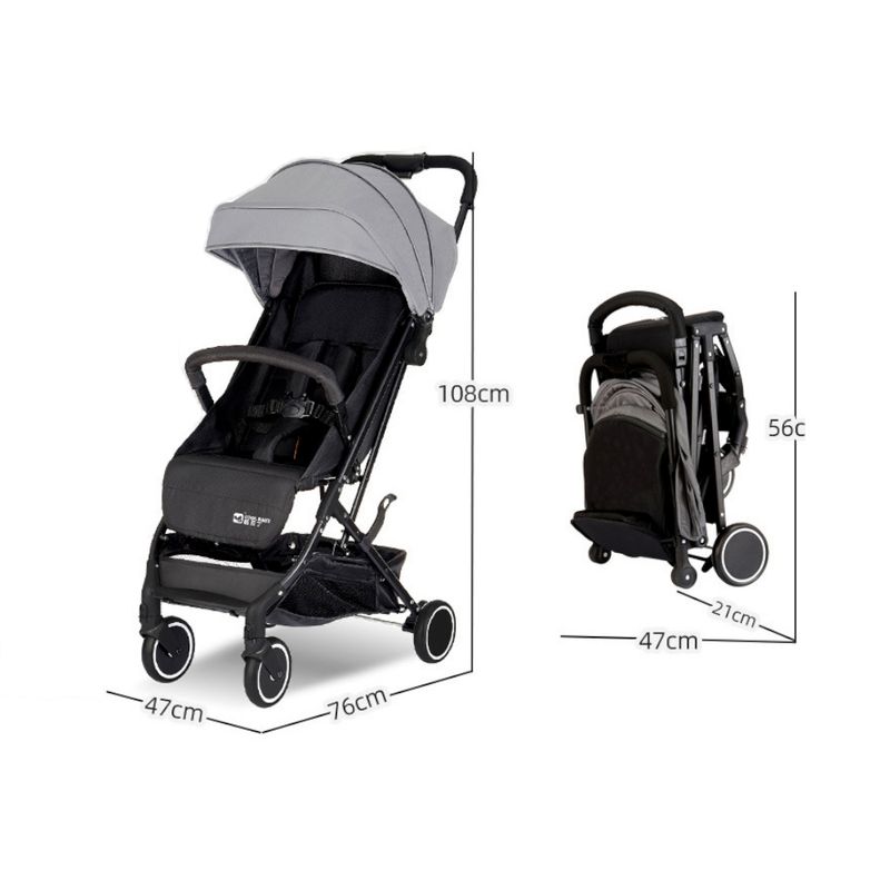 GENERICO - Coche para Bebé Ligero con Sombrilla Plegable 1 Botón