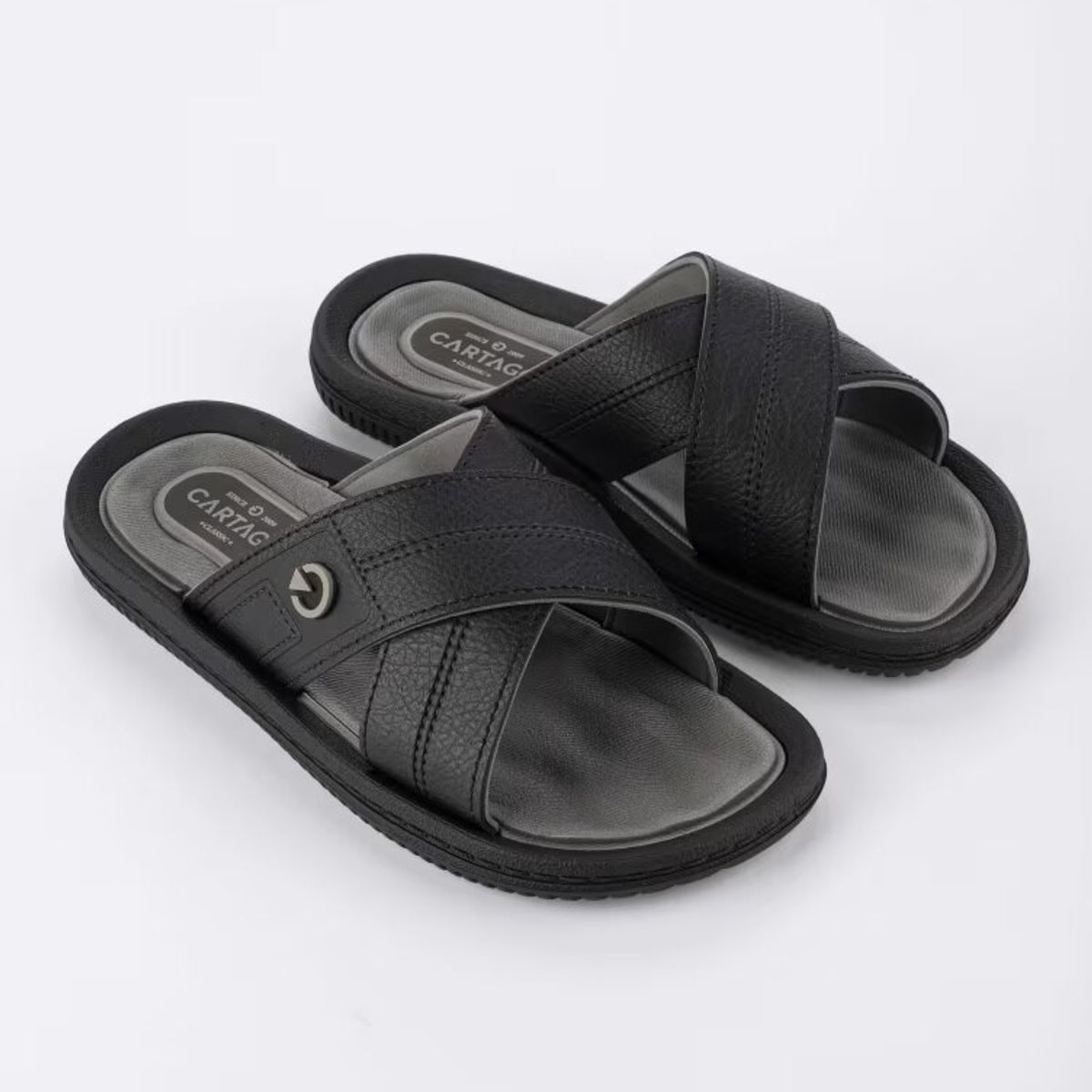 CARTAGO - Sandalia Hombre Negro Fiji 3031 Cartago