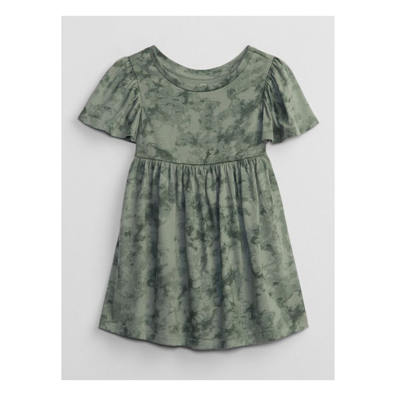 GAP - Vestido Print Algodón Verde Bebé GAP
