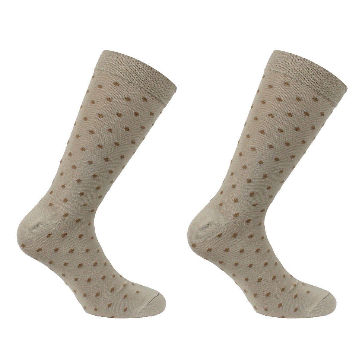 PERUGGI - Peruggi -2 Pares Calcetín Bamboo Rombos Beige