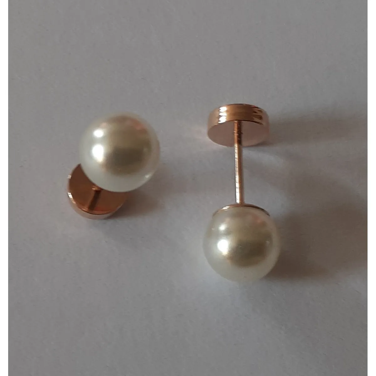 GENERICO - Aros oro abridores perla para  bebe