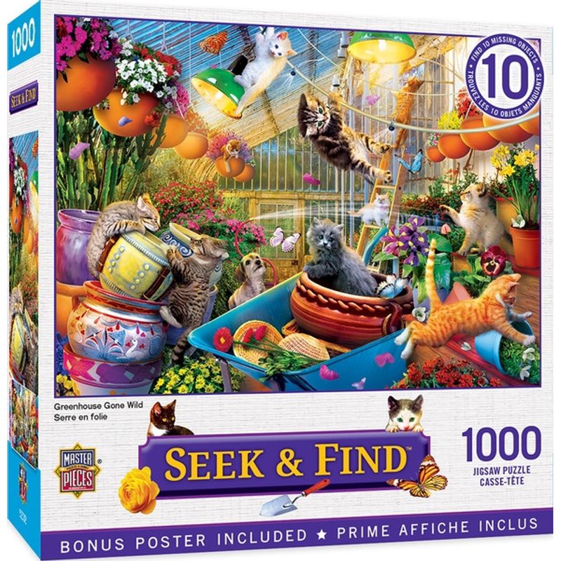 GENERICO - MASTERPIECES 72216 GREENHOUSE GONE WILD PUZZLE 1000 PIEZAS