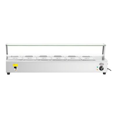 Imagen 2 del producto Vitrina de Calor Baño Maria Sobremesa 6 x GN 1/2