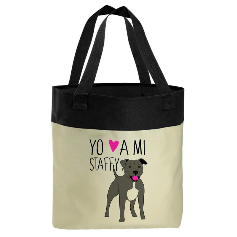 PETFY - Bolso Microfibra - Staffy - Blanco - Talla única