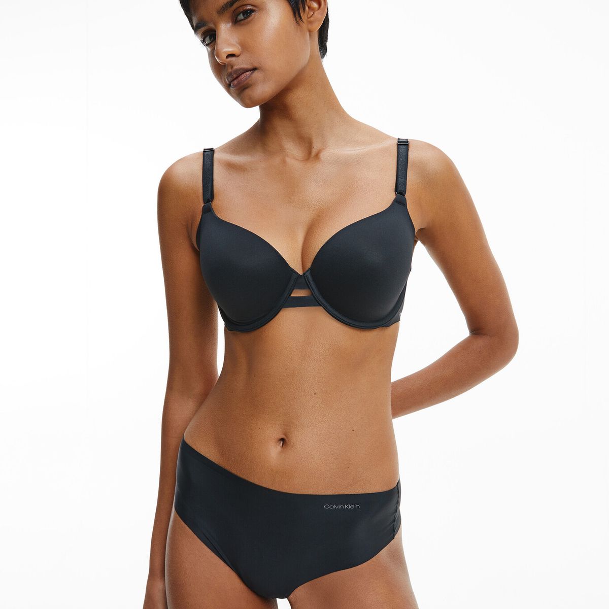 CALVIN KLEIN - Brasier Básico - Invisibles Negro Calvin Klein