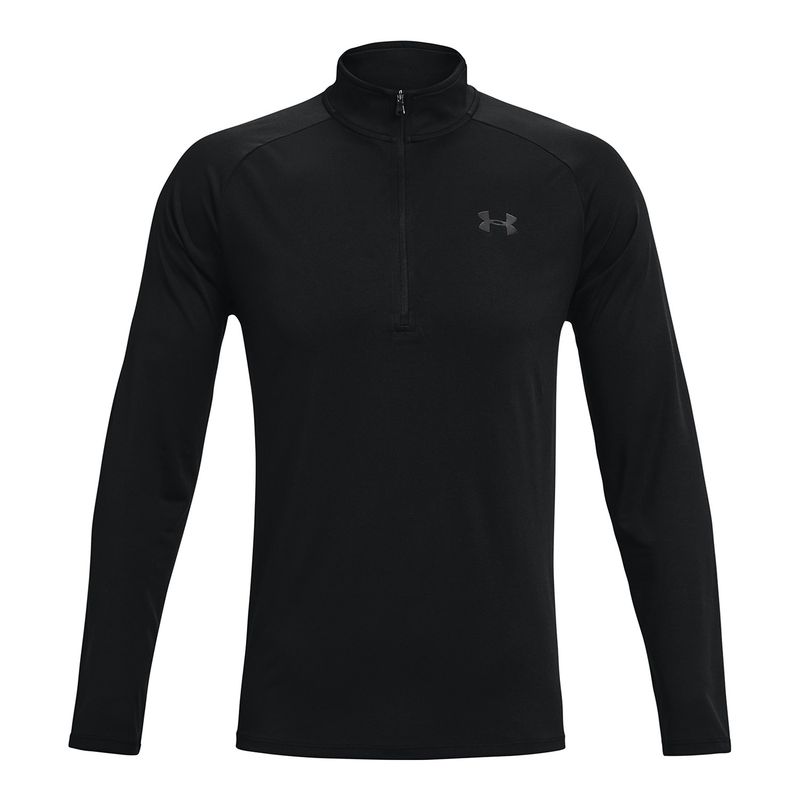 UNDER ARMOUR - Polera manga larga UA Tech™ 1/2 zip para hombre Negro UNDER ARMOUR