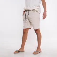 GANGSTER - Plus Short Canvas Liso Beige