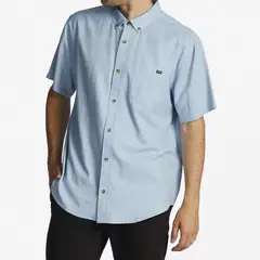 BILLABONG - Camisa M/C Hombre All Day M Wvtp Celeste