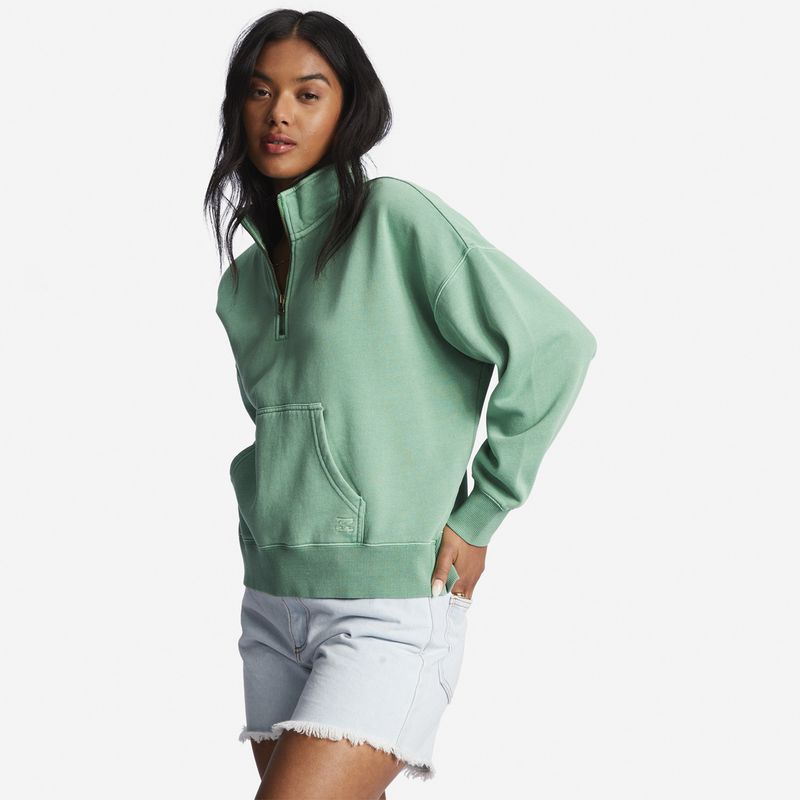 BILLABONG - Polerón Mujer Lazy Mornings Turquesa BILLABONG